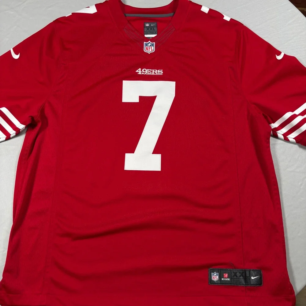 Nike Jersey San Francisco 49ers XXL Red Excellent Colin Kaepernick #7 On Field